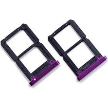 İndirim Plus Oppo Uyumlu R17 Uyumlu Neon Sim Kart Yuvası Sim Kart Çekmecesi Mor