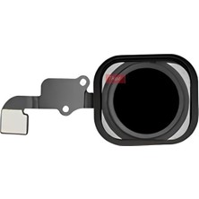 iPhone 6 Home Tuşu Flex Siyah Lastikli Çerceveli