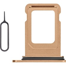 İndirim Plus iPhone 11 Pro Max Sim Çekmecesi Çift Simli Modeller Için Sim Kart Yuvası (Gold Renk)