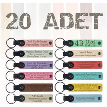 Grafik Tasarım Bölümü Öğrencilerine, 20'li Set, Kişiye Özgü Hatıra Anahtarlık, Efsane Hediye