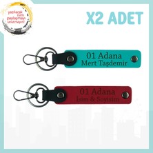 Kırmızı-Turkuaz, Kişisel Dokunuş, 01 Adanaya Özel Hediyelik Şık ve Kullanışlı Hatıra 2'li Anahtarlık