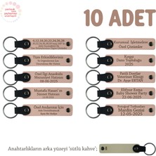 Yavru Ağzı & Sütlü Kahve, Anneler Günü Için Isim Yazılı Hatıra Anahtarlık 10’lu Set