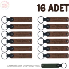 Kahverengi & Yeşil, Sınıf Öğretmeninden Minik Öğrencilerine Mesajlı Karne Hatırası Anahtarlık 16’lı