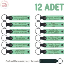 Açık Yeşil, Sınıf Öğretmeninden Öğrencilerine Özel Mesajlı Karne Hatırası Anahtarlık 12’li Set