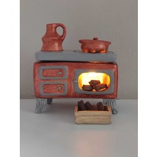 Tealight LED Mum ve Kuzine Soba Mumluk, Dekoratif Obje, Gece Lambası, Hediyelik