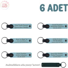 Gök Mavi & Lacivert, Anaokulu Miniklerine Isimli Karne Hatırası Anahtarlık 6’lı Set, Hediyelik Anı