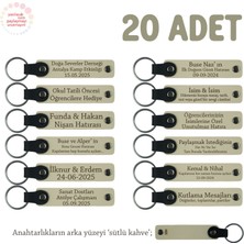 Sütlü Kahve, Üniversite Mezunlarına Anlamlı Hatıra, 20'li Isme Özel Anahtarlık Set, Anı Amaçlı