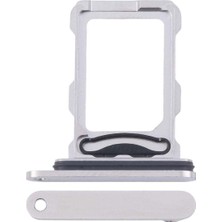 İndirim Plus iPhone 16 Pro Max Sim Çekmecesi Çift Sim Için Sim Kart Yuvası (Beyaz Titanyum Renk)