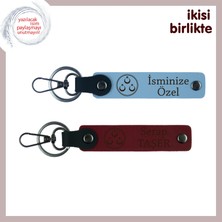 En Yakın Arkadaşa Cumhuriyet Ruhu – Üç Ayyıldız Temalı 2'li Set Anahtarlık Hediyesi, Gök Mavi-Bordo