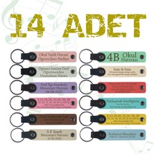 Okul Mezuniyet Törenlerinde Dağıtılmak Üzere, 14'lü Set, Anlamlı Hediyelik Anahtarlık