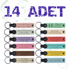 Mezuniyet Anısına, 14'lü Set, Kişiye Özel Tasarlanmış Hatıra Anahtarlık