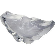 El Imalatı Içi Dekorlu Kristal Melek Mumluk, Şeffaf, 1 Adet