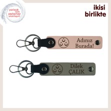 Hatıra Niteliğinde Değerli Hediye – Üç Ayyıldız Temalı Anahtarlık Takımı X2' Li, Yavru Ağzı-Kül Gri