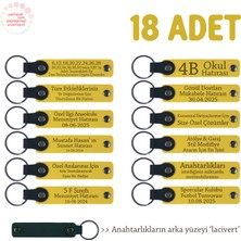 Sarı & Lacivert, Aile Değerini Yansıtan Küçük Armağan, 18’li Set, Kişiye Özgü Yazılı Deri Hatıra