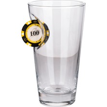 Poker Çipli Fişi Pullu Özel Bira Bardağı Çip 455CC