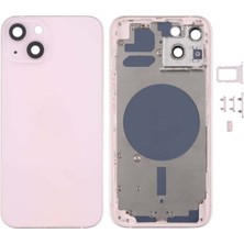 iPhone 13 Kasa Boş Yan Tuşlar Kamera Lensi Kasa Boş (Pembe)