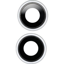 İndirim Plus iPhone 15 Pro Kamera Camı Full Beyaz Renk Koruyucu Değildir