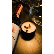 El Yapımı Özel Tasarım Kokulu Mum, Şık Bordo Renk, Evinizi Güzelleştiren Detay