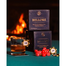 Poker Çipli Fişi Pullu Özel Viski Bardağı Çip 300CC