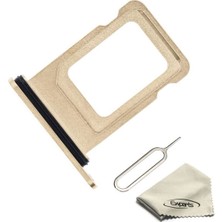 İndirim Plus iPhone 13 Pro Sim Çekmecesi Çift Simli Modeller Için Sim Kart Yuvası (Gold Renk)