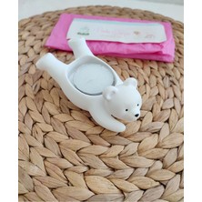 Sevimli Ayı Mumluk, Şık ve Dekoratif Ev Aksesuarı, Tek Adet