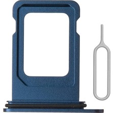 İndirim Plus iPhone 12 Pro Max Sim Çekmecesi Çift Simli Modeller Için Sim Kart Yuvası (Mavi Renk)