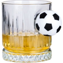 Futbol Toplu 2'li Lüks Kristal Viski Bardak Seti 355 cc