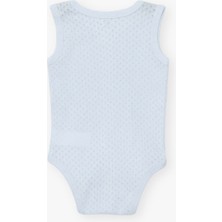 Luggi Baby Yenidoğan - 5 Yaş Bisiklet Yaka Pamuklu Erkek Bebek Jakarlı Çıtçıtlı Body 5'li  LG-2048-3