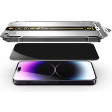iPhone 16 Uyumlu Hayalet Ekran Koruyucu Takma Aparatlı Kolay Kurulum Dayanıklı Temperli Cam