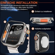 Apple Watch 10. Series 46MM Kılıf Ekran ve Kasa Koruma Change Dönüştücü Watch Ultra Görünümlü Kasa