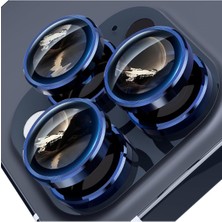 Iphone 15 Pro/iphone 15 Pro Max Uyumlu Kamera Lens Koruyucu Dayanıklı Renkli Metal Temperli Cam