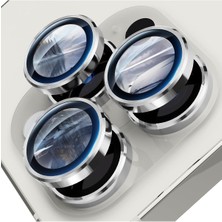 Iphone 15 Pro/iphone 15 Pro Max Uyumlu Kamera Lens Koruyucu Dayanıklı Renkli Metal Temperli Cam