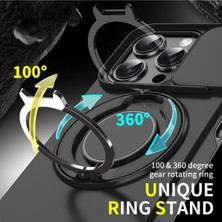 Xiaomi Redmi Note 13 Pro Plus Uyumlu Kılıf Kamera Korumalı Sürgülü 360 Dönebilen Magsafe Stand Tank