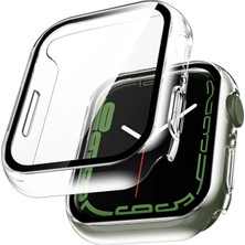 Apple Watch Se 6 5 4 44MM Uyumlu Kılıf Ekran ve Kasa Koruyucu Şeffaf Parlak Watch Kasa 360 Koruma