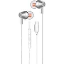 Deppo Trend Kulaklık Silikon Uçlu Manyetik Mıknatslı iPad iPhone 15/16/16 Plus/16 Pro Max Uyumlu