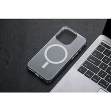 iPhone 16 Plus Uyumlu Kılıf Buzlu Mat Sararmaz Magsafe Kablosuz Şarj Destekli Hoparlör Filtreli