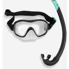 Knittingtr Yetişkin Şnorkelle Dalış Seti, Siyah, Konfor ve Için Idealdir