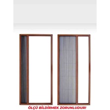Pileli Sürgülü Stor Pencere Sinekliği | En= 50  BOY=100|,  | En=50  BOY=105|, |  En=45  BOY=100| Kahverengi| Ölçü Bildiriniz