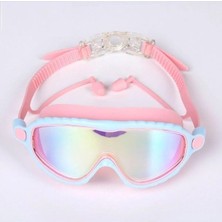 Knittingtr Pembe Çocuk Yüzücü Gözlüğü, Geniş Açı, Anti- Sis, Uv Koruma, Havuz ve Deniz Kullanımı