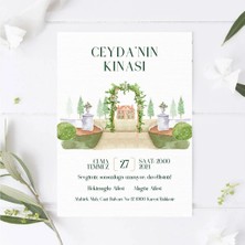 Çıçek Bahçesi Kına Kartı