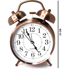 Şık Bakır Masa Saati, Dekoratif ve Zarif Tasarım