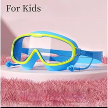 Knittingtr Mavi Çocuk Yüzücü Gözlüğü, Geniş Açı, Anti- Sis, Uv Koruma, Havuz ve Deniz Için