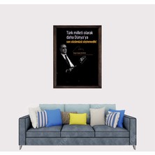 Cumhurbaşkanımız Recep Tayyip Erdoğan Sözü Çerçeveli Duvar Tablosu 20X30 cm