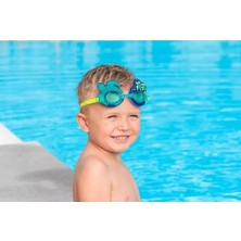 Knittingtr Çocuklar Için Uv Korumalı Deniz Havuz Gözlüğü, 3- 8 Yaş Yeşil Renk
