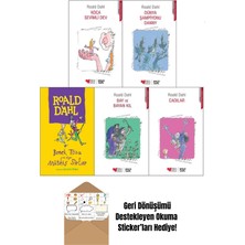 Roald Dahl 5 Kitap Set / Koca Sevimli Dev + Okuma Sticker'ları
