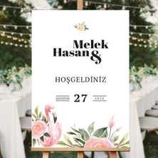 Pınk Düğün Salonu Karşılama Panosu