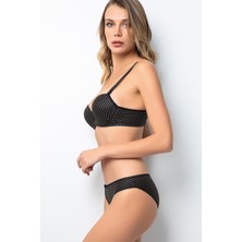 Miorre Push-Up Dolgulu Gold Puantiyeli Sütyen Takım