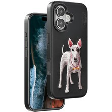 Venco iPhone 16 Perma Desenli Kapak - Siyah