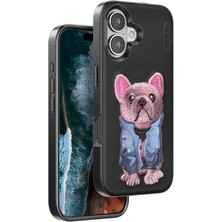 Venco iPhone 16 Cute Desenli Kapak - Siyah