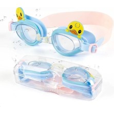 Knittingtr Mavi Çocuk Yüzücü Gözlüğü, Uv Koruma, Su ve Sis Geçirmez, 4- 10 Yaş